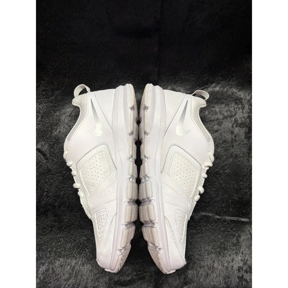 Nike T-Lite XI Mens Training Shoes White Metallic Silver 610232-101 Size‎ 9